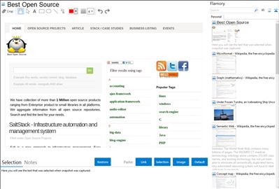 Best Open Source - Flamory bookmarks and screenshots