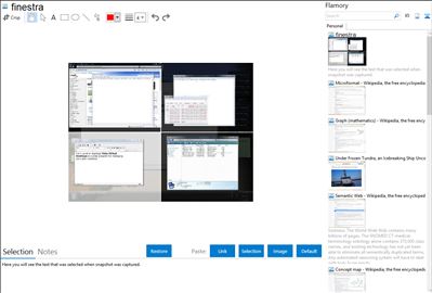 finestra - Flamory bookmarks and screenshots