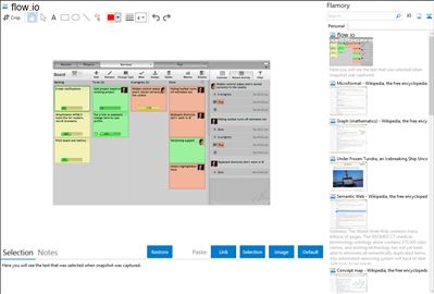 flow.io - Flamory bookmarks and screenshots