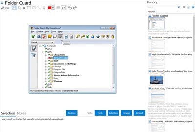 Folder Guard - Flamory bookmarks and screenshots