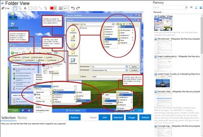 Folder View - Flamory bookmarks and screenshots