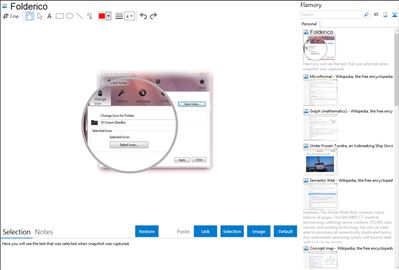 Folderico - Flamory bookmarks and screenshots