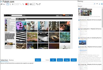 Folioh.com - Flamory bookmarks and screenshots