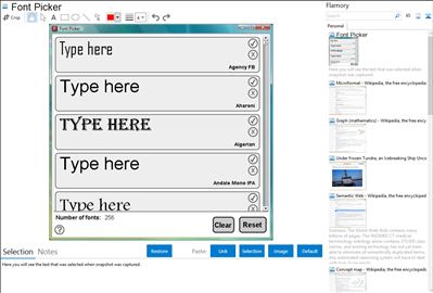 Font Picker - Flamory bookmarks and screenshots