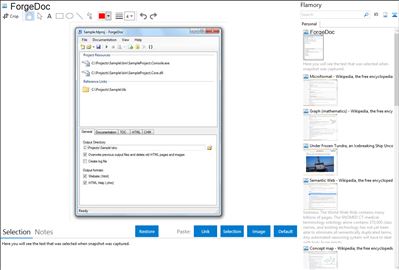 ForgeDoc - Flamory bookmarks and screenshots