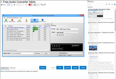 Free Audio Converter 4dots - Flamory bookmarks and screenshots