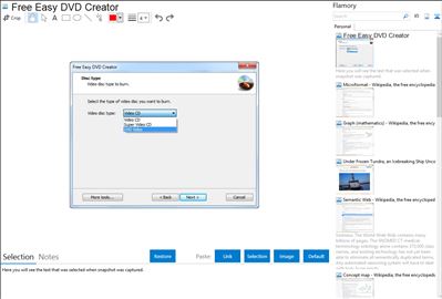 Free Easy DVD Creator - Flamory bookmarks and screenshots