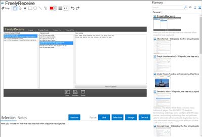 FreelyReceive - Flamory bookmarks and screenshots