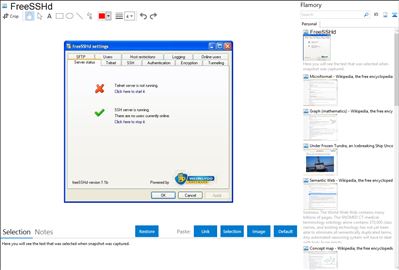 FreeSSHd - Flamory bookmarks and screenshots