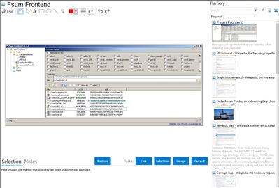 Fsum Frontend - Flamory bookmarks and screenshots