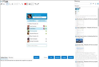FTalk - Flamory bookmarks and screenshots