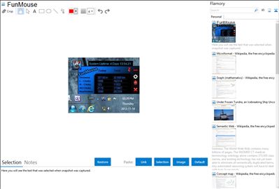 FunMouse - Flamory bookmarks and screenshots