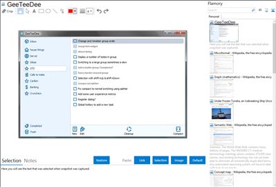 GeeTeeDee - Flamory bookmarks and screenshots