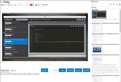 Gisto - Flamory bookmarks and screenshots