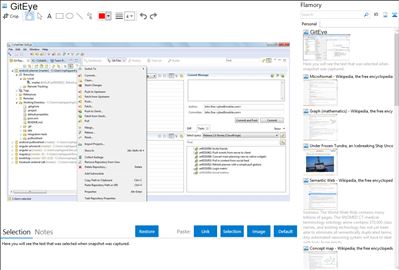 GitEye - Flamory bookmarks and screenshots