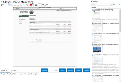 Global Server Monitoring - Flamory bookmarks and screenshots