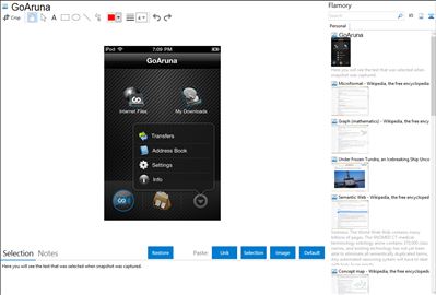 GoAruna - Flamory bookmarks and screenshots