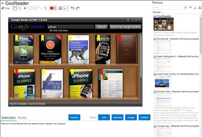 GooReader - Flamory bookmarks and screenshots