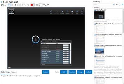 GoToAssist - Flamory bookmarks and screenshots