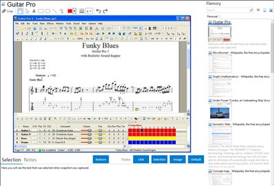 Guitar Pro - Flamory bookmarks and screenshots