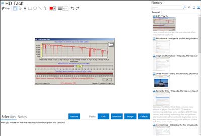 HD Tach - Flamory bookmarks and screenshots