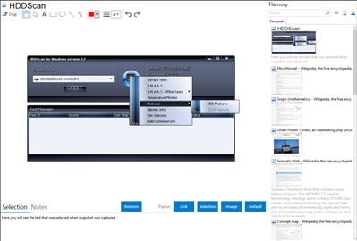 HDDScan - Flamory bookmarks and screenshots