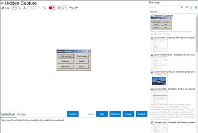Hidden Capture - Flamory bookmarks and screenshots