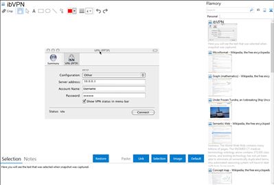 ibVPN - Flamory bookmarks and screenshots