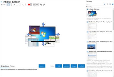Infinite_Screen - Flamory bookmarks and screenshots