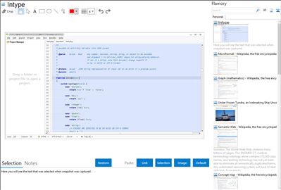 Intype - Flamory bookmarks and screenshots