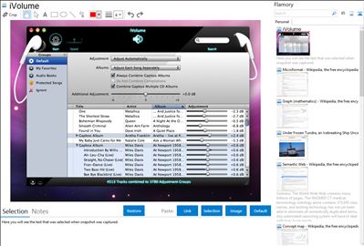 iVolume - Flamory bookmarks and screenshots