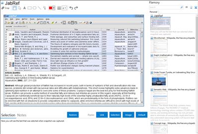 JabRef - Flamory bookmarks and screenshots