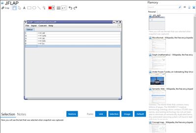 JFLAP - Flamory bookmarks and screenshots