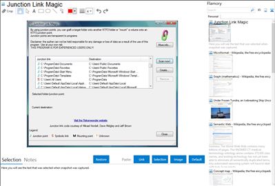 Junction Link Magic - Flamory bookmarks and screenshots
