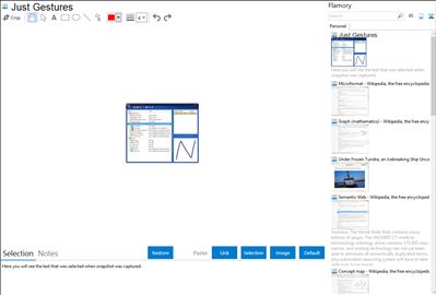 Just Gestures - Flamory bookmarks and screenshots