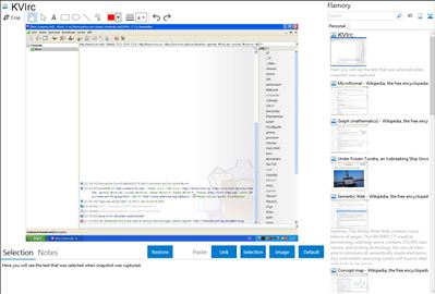 KVIrc - Flamory bookmarks and screenshots