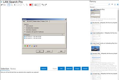 LAN Search Pro - Flamory bookmarks and screenshots