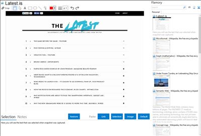 Latest.is - Flamory bookmarks and screenshots