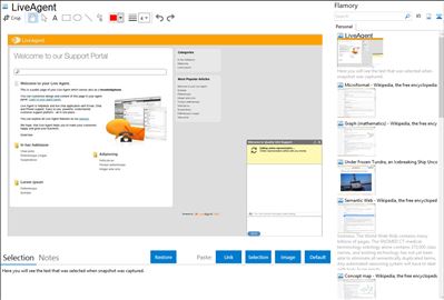 LiveAgent - Flamory bookmarks and screenshots