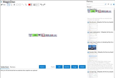 MagicDisc - Flamory bookmarks and screenshots