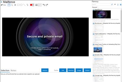 Mailfence - Flamory bookmarks and screenshots