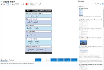 MathStudio - Flamory bookmarks and screenshots