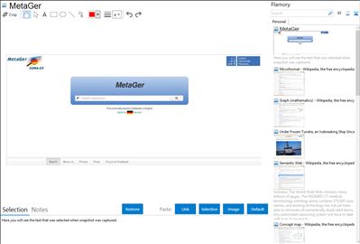 MetaGer - Flamory bookmarks and screenshots