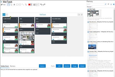 MeTask - Flamory bookmarks and screenshots