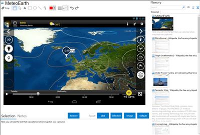MeteoEarth - Flamory bookmarks and screenshots