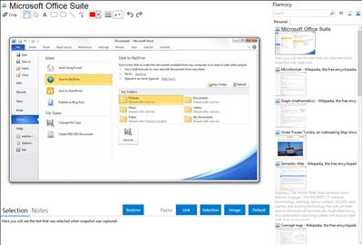 Microsoft Office Suite - Flamory bookmarks and screenshots