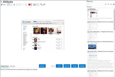 MiMedia - Flamory bookmarks and screenshots
