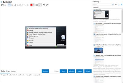 Minime - Flamory bookmarks and screenshots