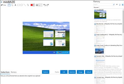 miniMIZE - Flamory bookmarks and screenshots