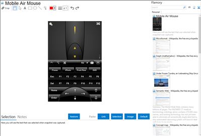 Mobile Air Mouse - Flamory bookmarks and screenshots